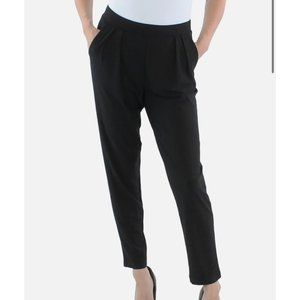 &BASICS Women’s Slouchy Cropped Ankle Pants Size XL New Black
